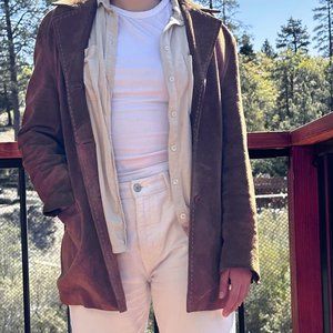 RARE Rosleen REAL SUEDE Leather Jacket ~ Coat